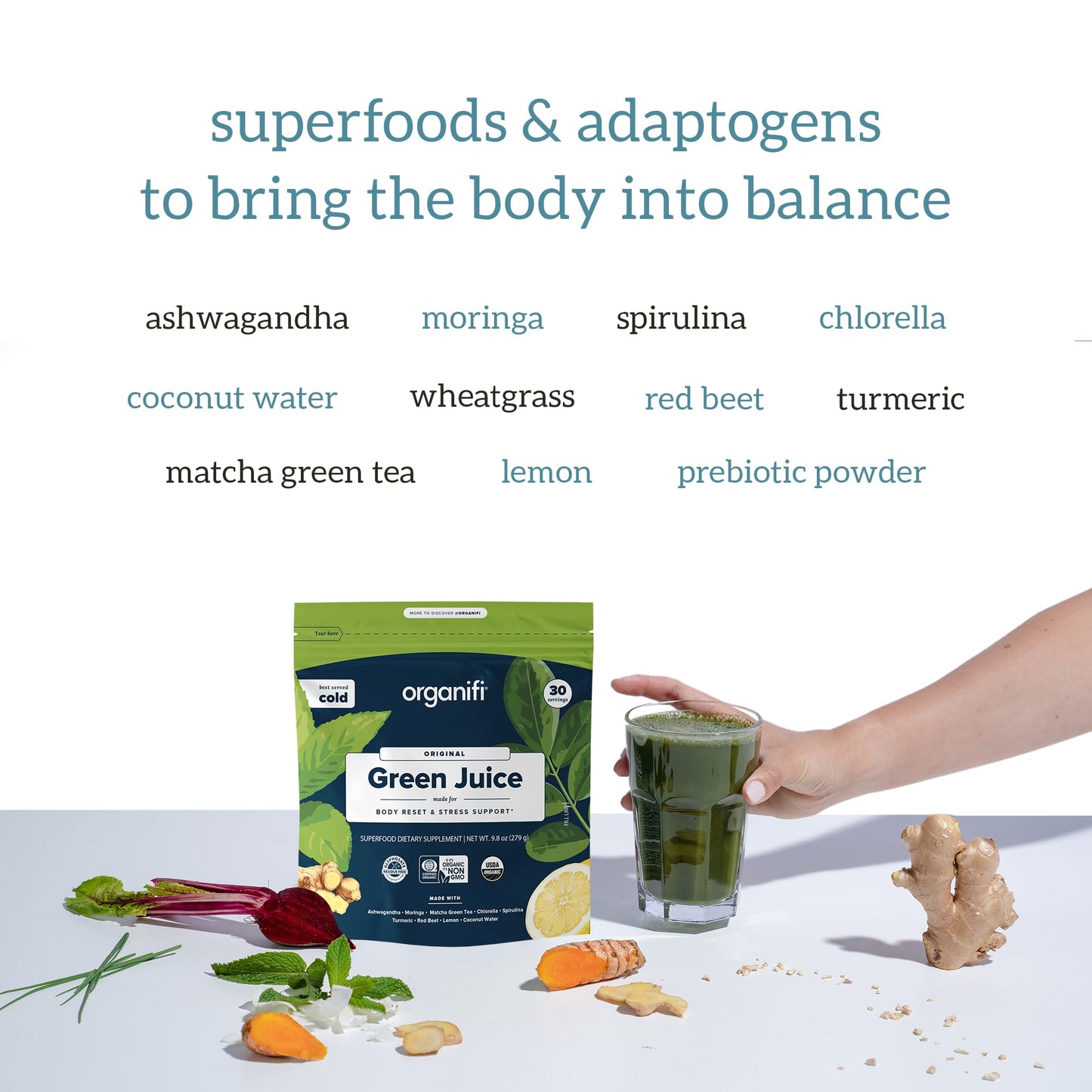 Green Juice - Body Rest & Stress Support, Organifi
