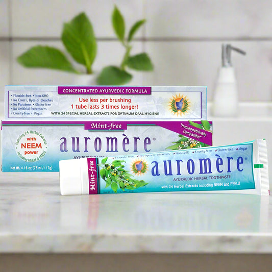 Mint-Free Herbal Toothpaste, 4.16 oz, Auromere Ayurvedic Imports