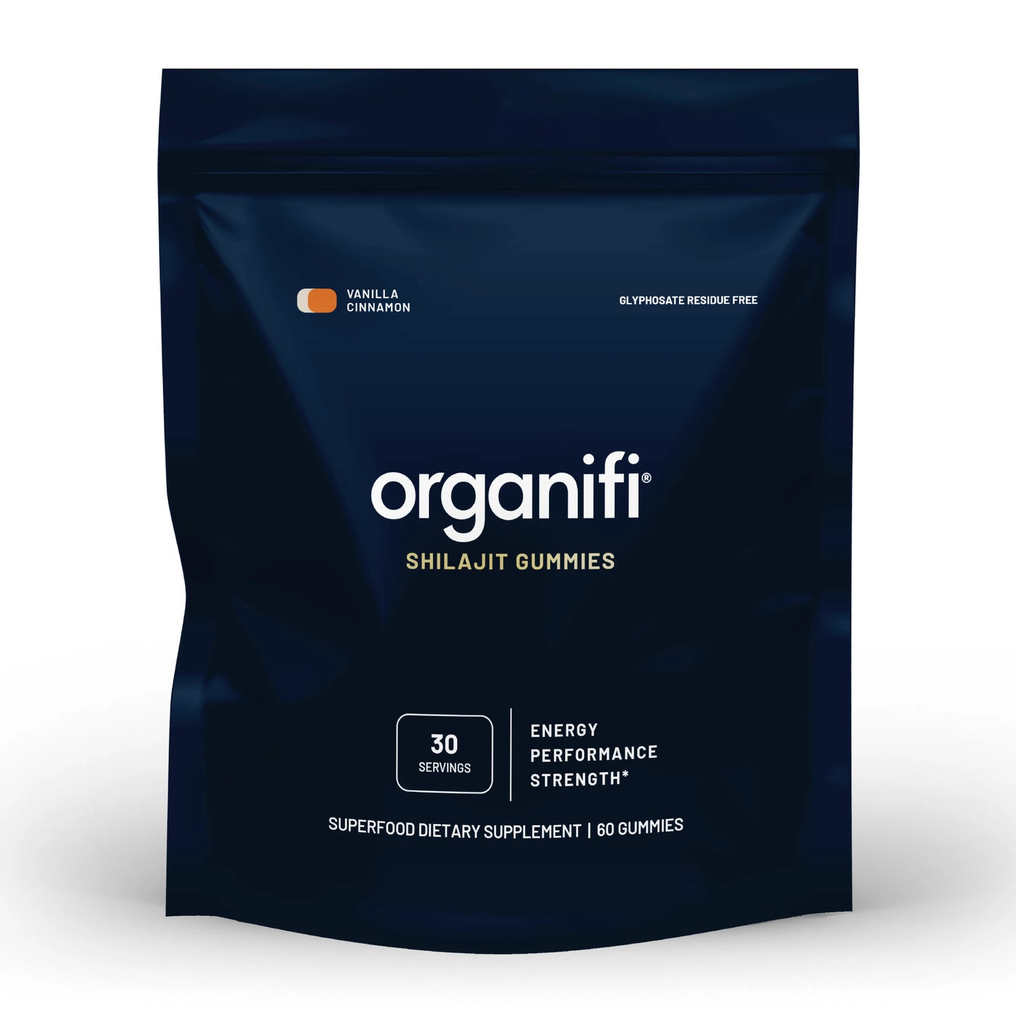 Shilajit Gummies- For Energy, Performance, and Strength, 60 Gummies, Organifi