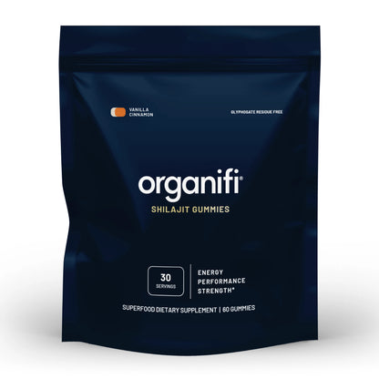 Shilajit Gummies- For Energy, Performance, and Strength, 60 Gummies, Organifi