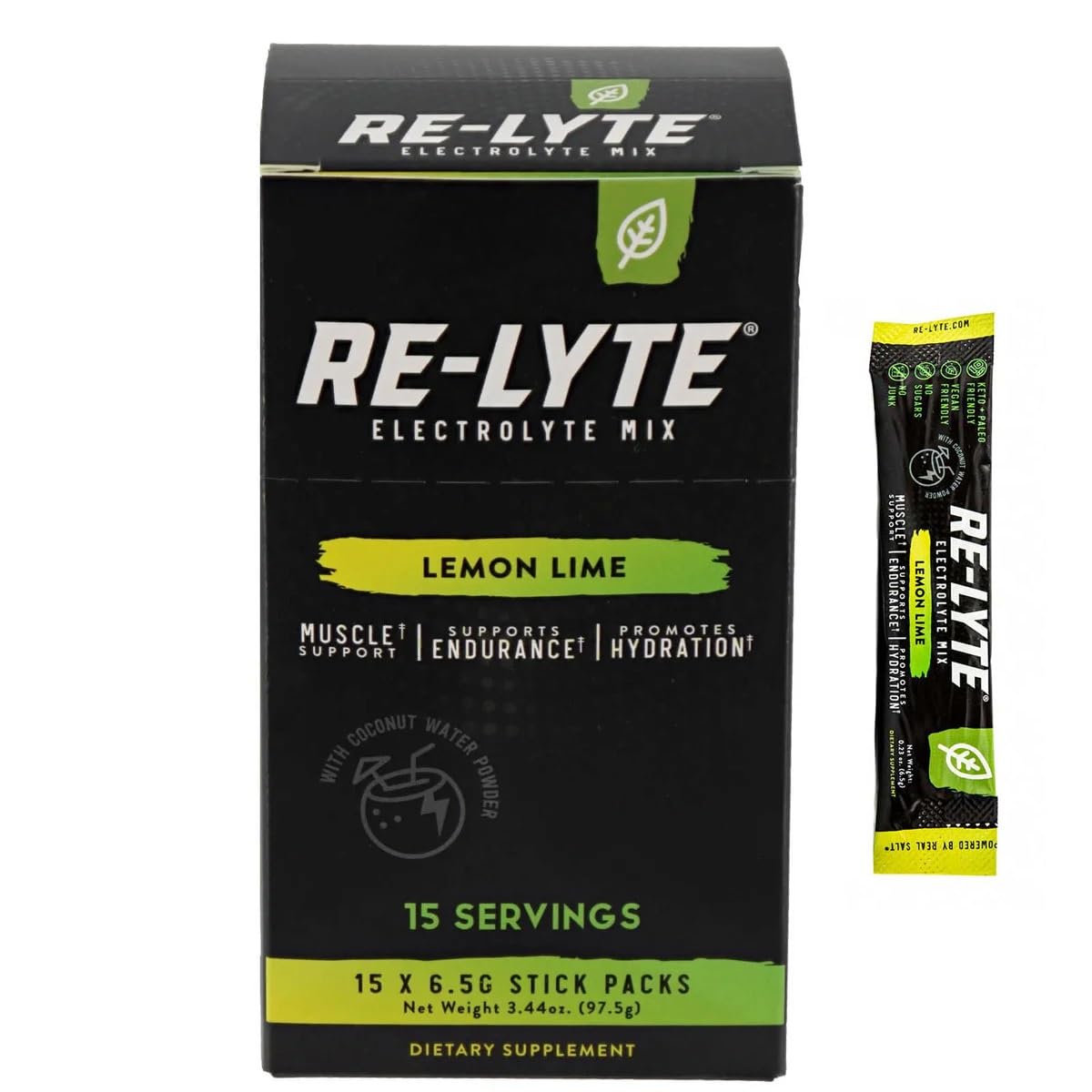 Re-Lyte Electrolyte Mix, 15 Stick Packs, Redmond Life