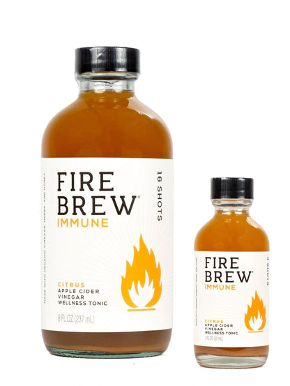 Fire Brew Citrus, Immune Apple Cider Vinegar Wellness Tonic