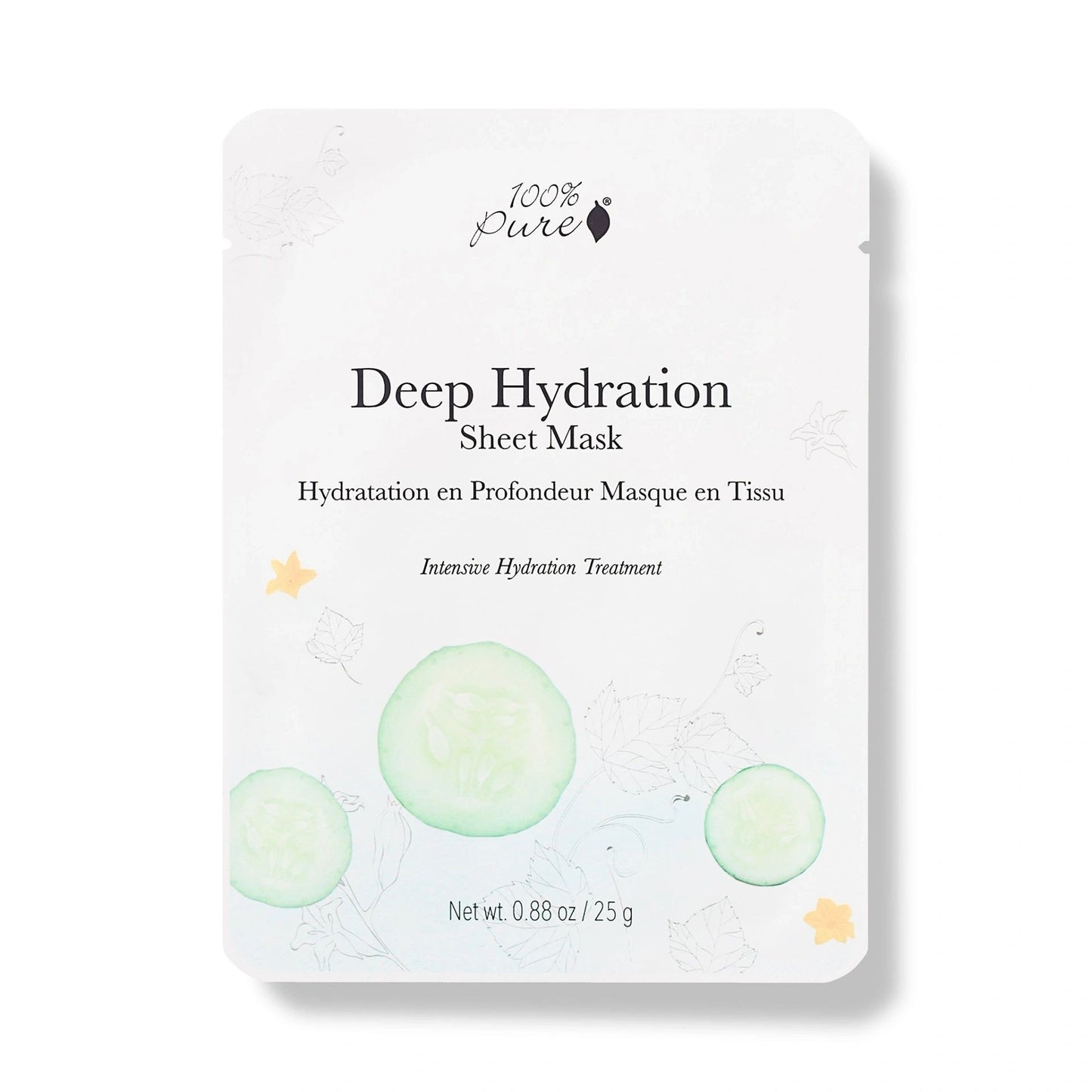 Deep Hydration Sheet Mask, 100% Pure