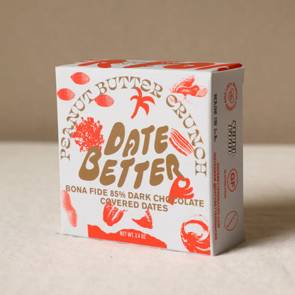 Peanut Butter Crunch, Chocolate Covered Dates, Date Better Snacks