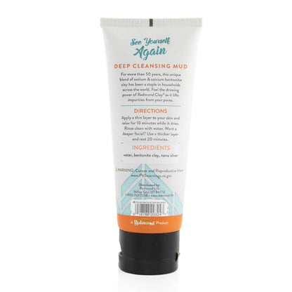 Redmond Clay Facial Mud with Silver, 4oz, Redmond Life
