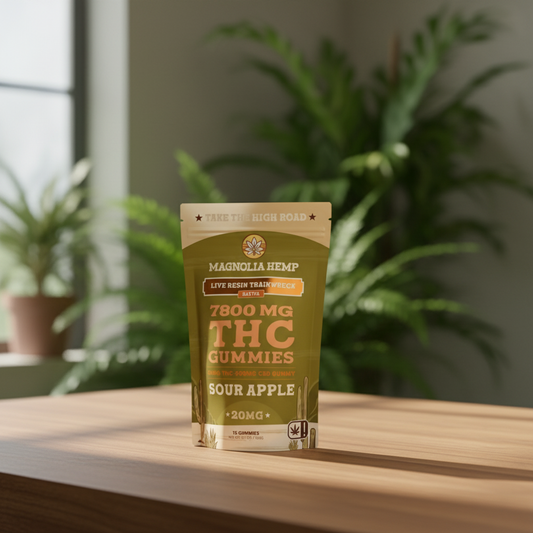 Hemp-Derived THC + CBD Gummies, 20mg THC + 500mg CBD