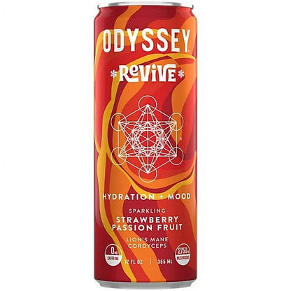 Strawberry Passion Fruit Sparkling Mushroom COGNITION + MOOD Drink, Odyssey