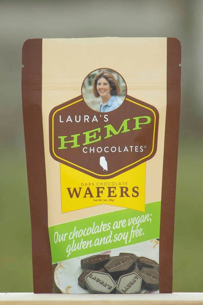 Hemp and Dark Chocolate Wafers