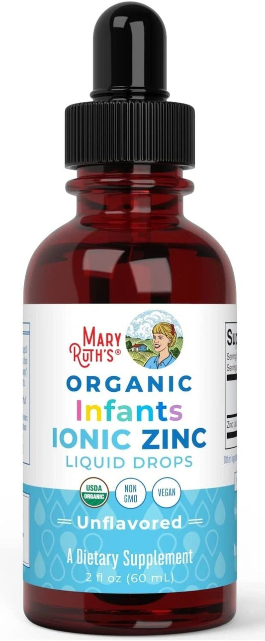 Mary Ruth's Organic Infants Ionic Zinc Liquid Drops, Ages 0-12 Months, Unflavored, 2 oz