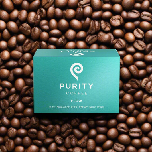 FLOW: Original Medium Roasted Organic Single-Serve Purity Pods, 12 K-Cups
