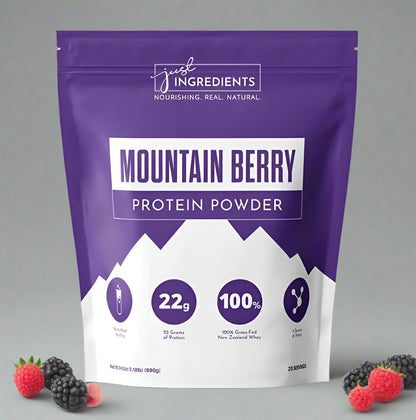 Mountain Berry Protein Powder, 25 Servings, Just Ingredients