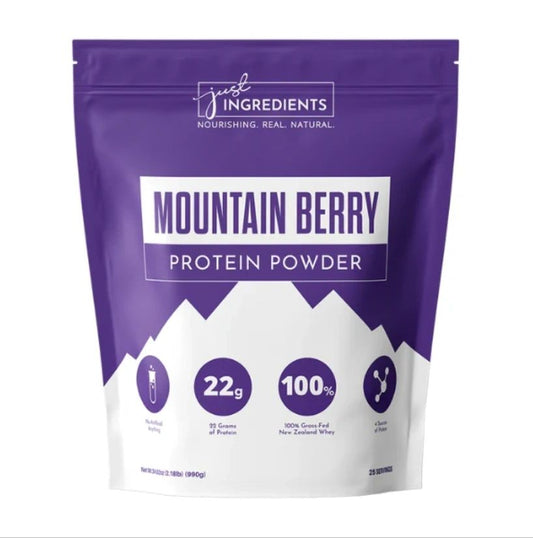 Mountain Berry Protein Powder, 25 Servings, Just Ingredients