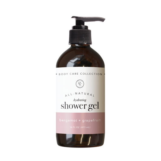 Hydrating Shower Gel, Bergamot + Grapefruit, 16oz, Rowe Casa Organics