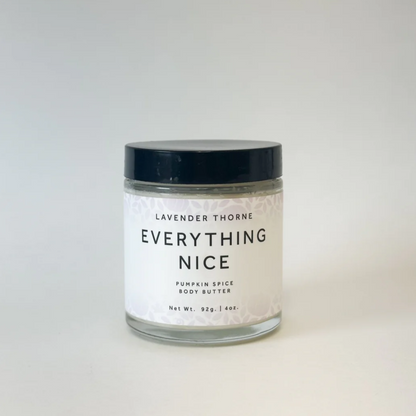 Everything Nice - Pumpkin Spice Body Butter, 4-8oz, Lavender Thorne