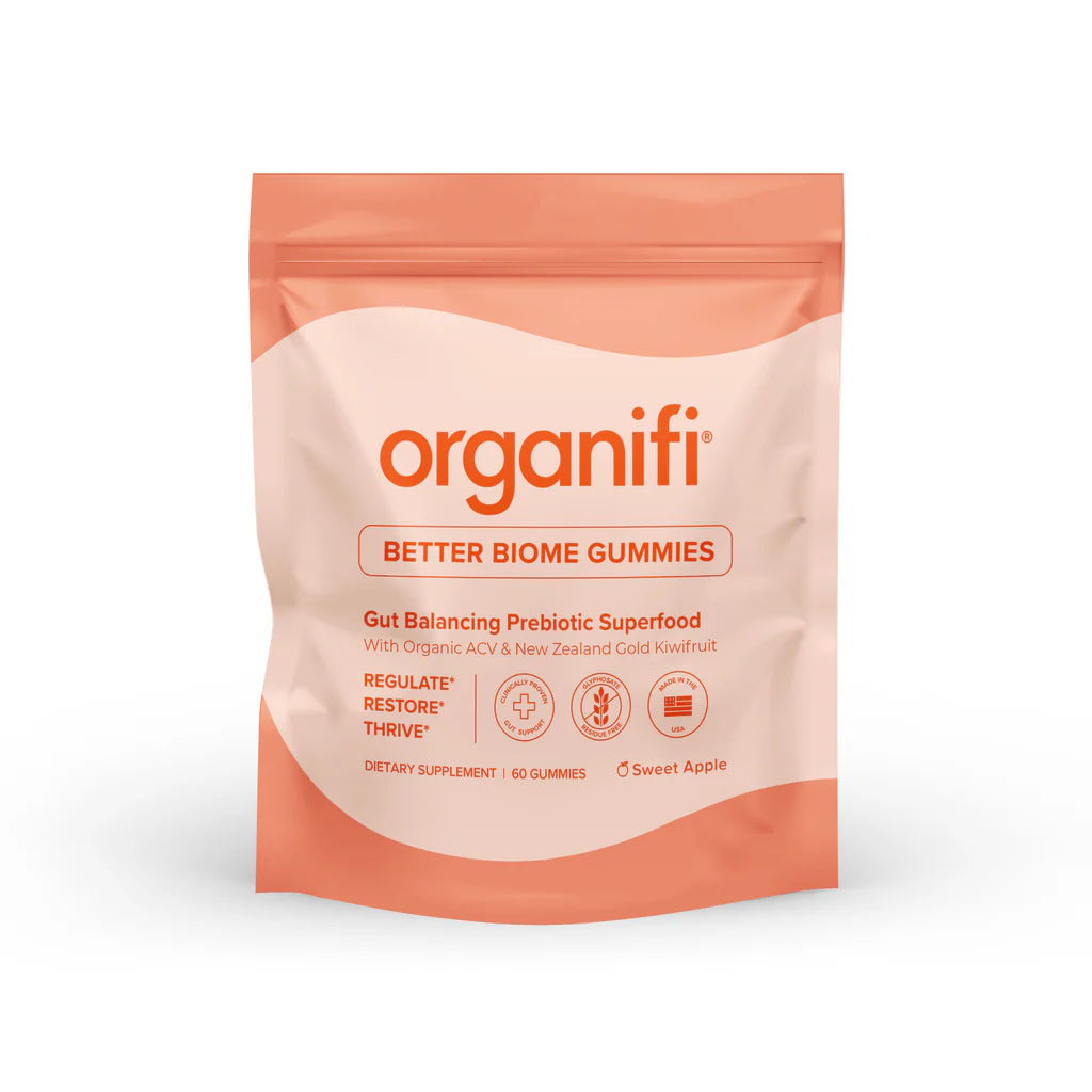 Better Biome Gummies, Gut Balancing ACV Gummies, 60ct, Organifi