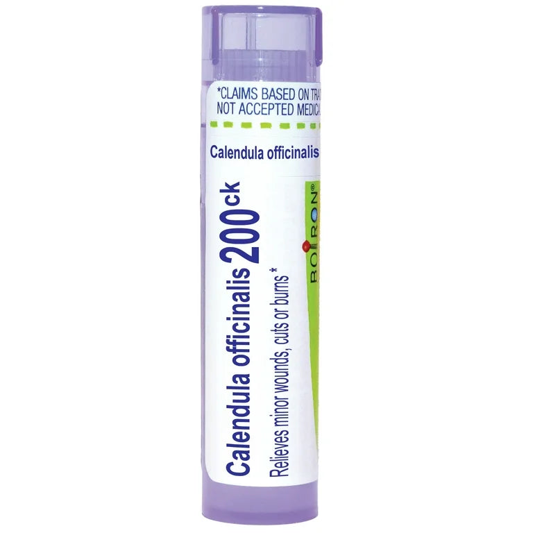 Calendula Officinalis 30C, 200CK, Homeopathic Medicine for Wounds, Cuts, Minor Burns, 30C, 200CK, Boiron, 80 Pills (Pill Size #40)