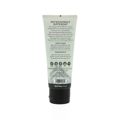 Silver Earth Paste, Mineral Toothpaste, Spearmint, 4oz, Redmond Life