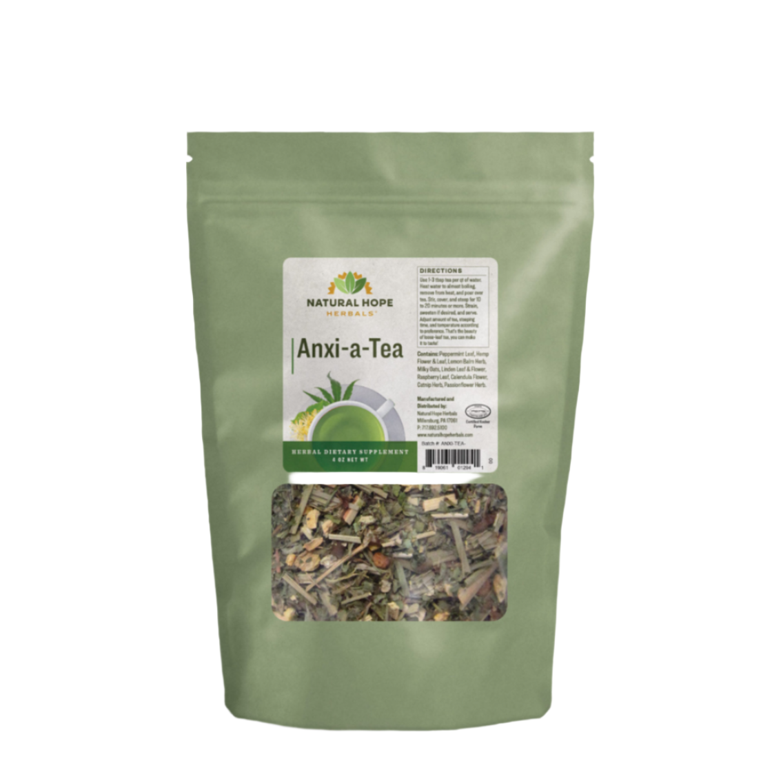 Anxi-a-Tea, 4oz, Natural Hope Herbals