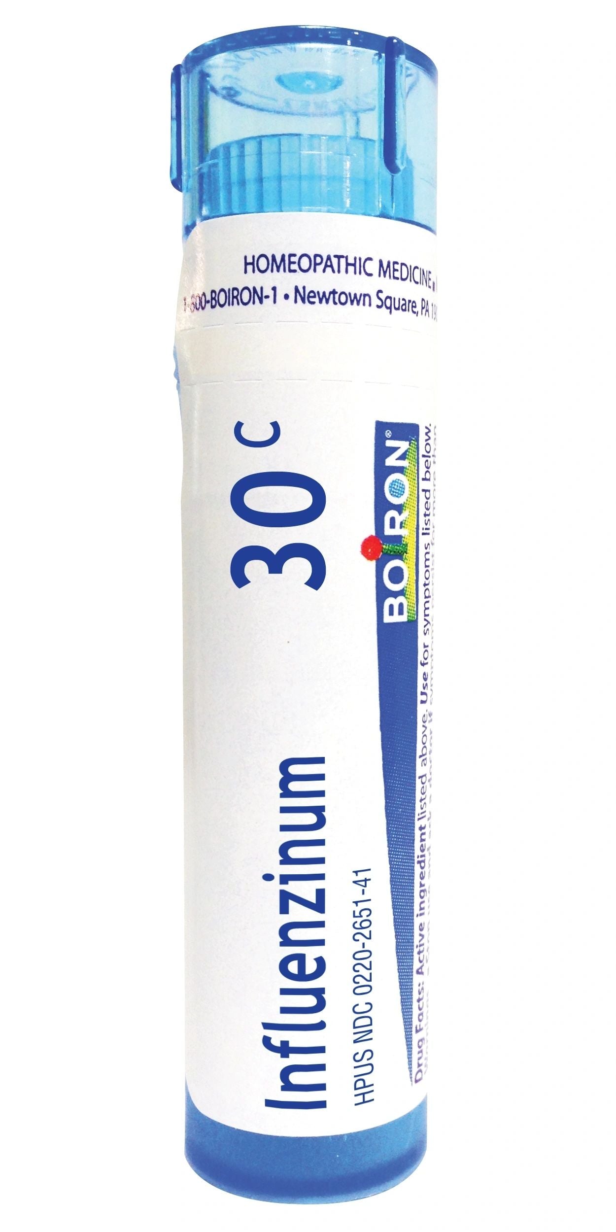 Influenzinum 30C, Boiron, 80 Pellets, Pill Size #40