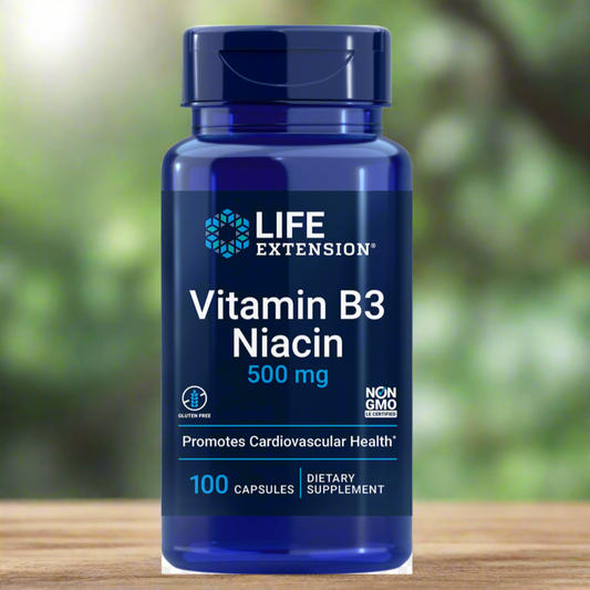 Vitamin B3 Niacin, 100ct, Life Extension