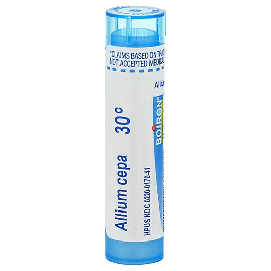 Allium Cepa 30C, 200CK, Homeopathic Medicine For Allergic or Viral Runny Nose, Boiron, 80 Pills (Pill Size #40)