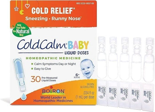 ColdCalm Baby 30 Liquid Doses, Cold Relief, Sneezing, Runny Nose, Boiron