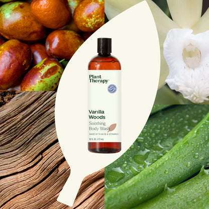 Vanilla Woods Body Wash, 16oz, Plant Therapy