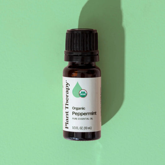 Organic Peppermint Essential Oil, 10ml, Plant Therapy