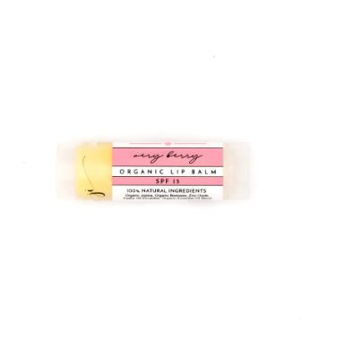 Very Berry Organic Lip Balm, Just Ingredients