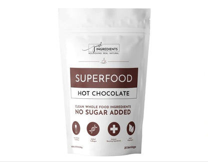 Superfood Hot Chocolate, No Sugar Added, 8.82oz, Just Ingredients