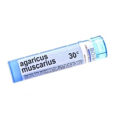 Agaricus muscarius, 30C, 200C, Boiron, 80 Pills (Pill Size #40)