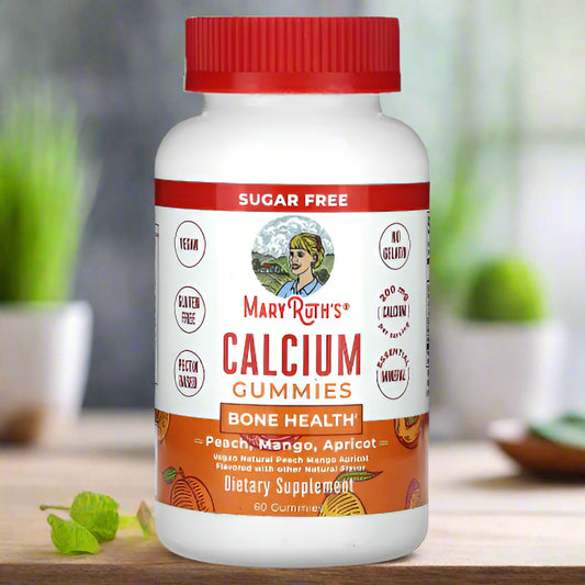 Calcium Gummies, Peach Mango Apricot Flavored, 60 Gummies, MaryRuth Organics