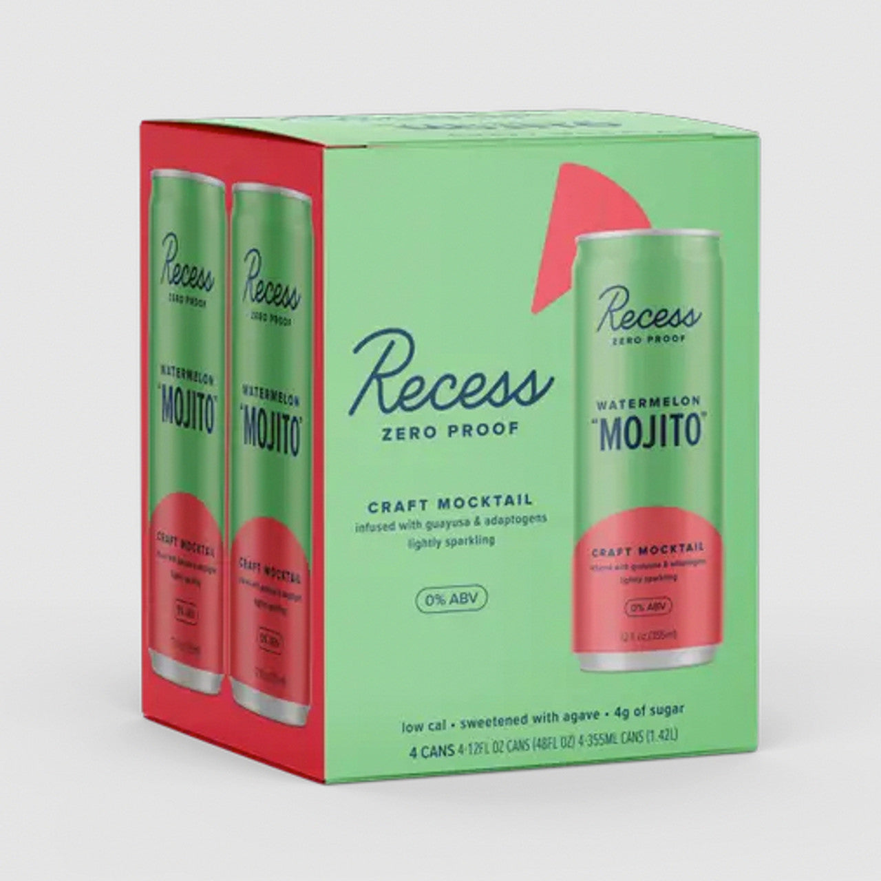 Watermelon "Mojito" -  Craft Mocktail, 12oz, Recess