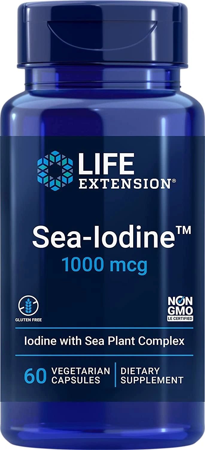 Sea-Iodine 1000 mcg, 60 Vegetarian Capsules, Life Extension