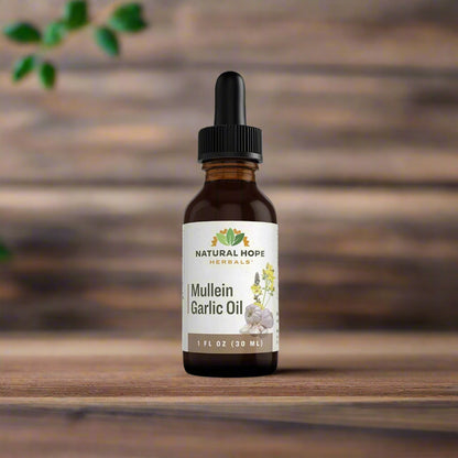 Mullein Garlic Oil, 2oz, Natural Hope Herbals