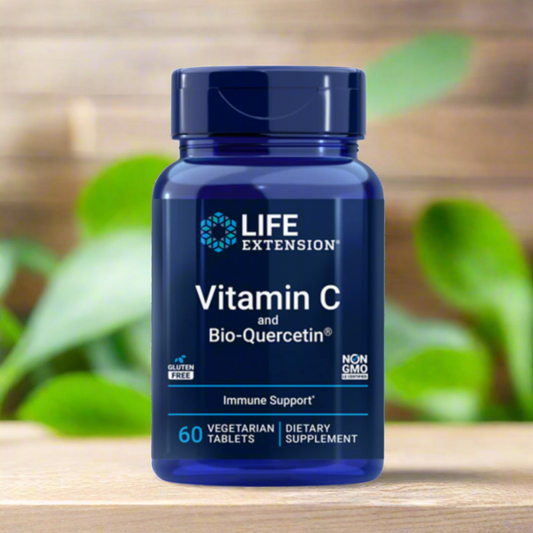 Vitamin C and Bio-Quercetin Phytosome - Immune Support, 60 Capsules, Life Extension