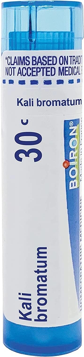 Kali Bromatum, 30C, Homeopathic Medicine for Sleepless with Agitation, Boiron, 80 Pills (Pill Size #40)