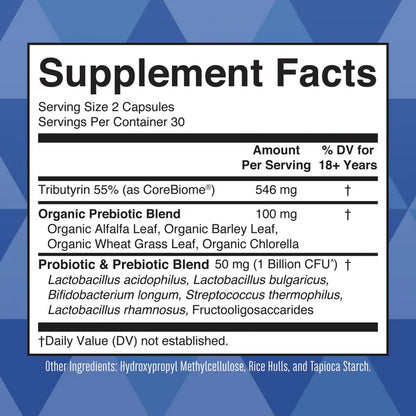 Complete Gut Health, 3-in-1 Prebiotic + Probiotic + Postbiotics, 60 Capsules, MaryRuth Organics