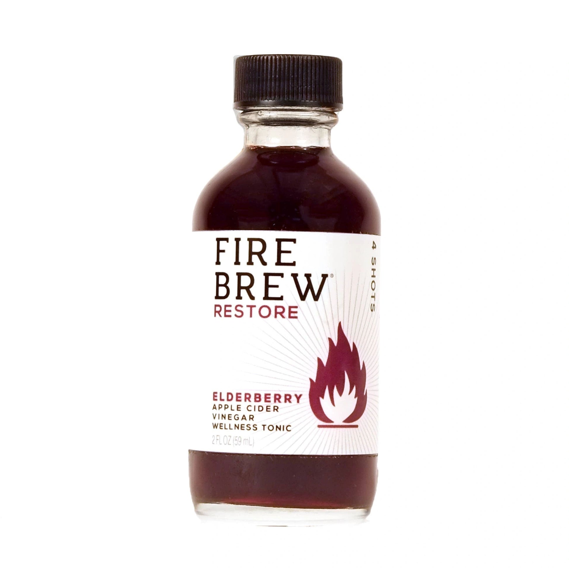 Fire Brew Restore, Elderberry Apple Cider Vinegar Wellness Tonic