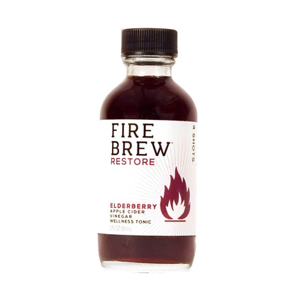 Fire Brew Restore, Elderberry Apple Cider Vinegar Wellness Tonic