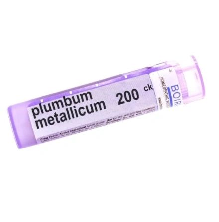 Plumbum metallicum 200CK, Homeopathic Medicine For Constipation, Boiron, 80 Pills (Pill Size #40)