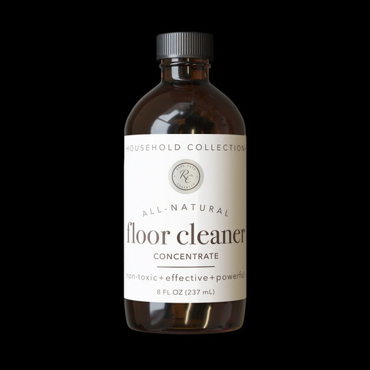 Floor Cleaner Concentrate, Non-Toxic + Effective + Powerful, 8oz, Rowe Casa Organics