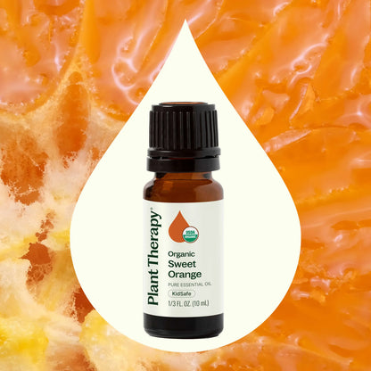Organic Sweet Orange Essential Oil, 10 ml, Plant Therapy