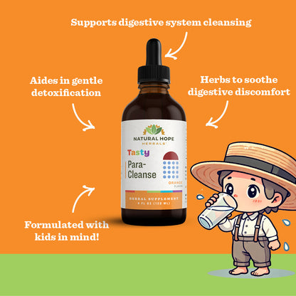 Tasty Para-Cleanse, Orange Flavor, 2-4oz, Natural Hope Herbals