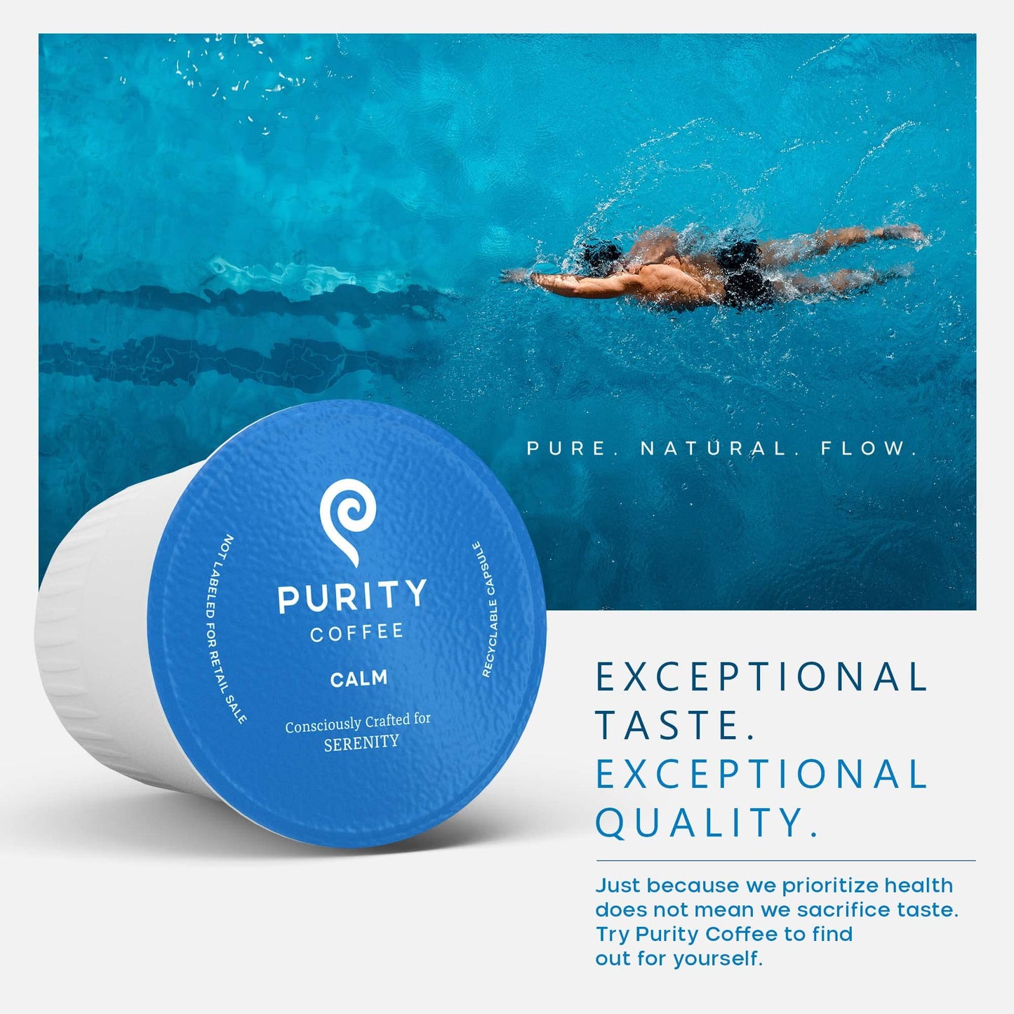 CALM: Decaf Single-Serve Purity Pods, 12 K-Cups