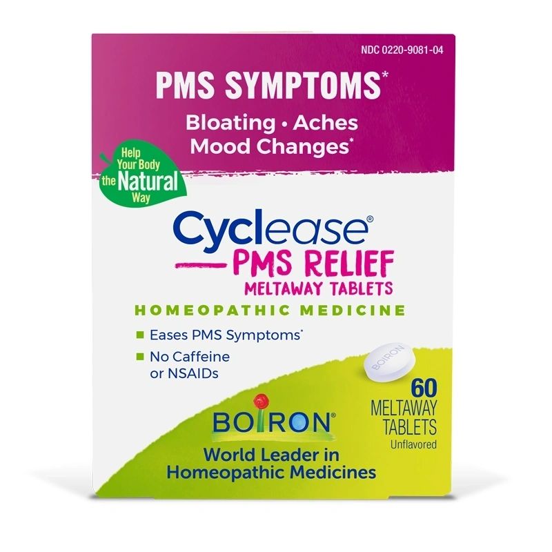 Cyclease PMS Relief Meltaway Tablets, Homeopathic Medicine for PMS Symptoms, Boiron