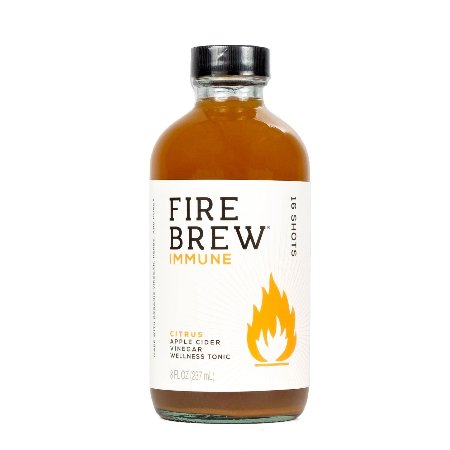 Fire Brew Citrus, Immune Apple Cider Vinegar Wellness Tonic