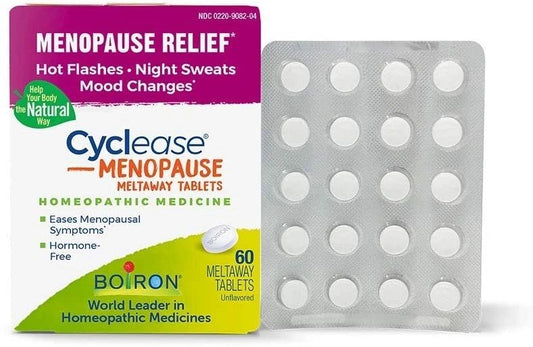 Cyclease Menopause, Relief for Hot Flashes, Night Sweats, Mood Changes, 60 Meltaway Tablets, Boiron