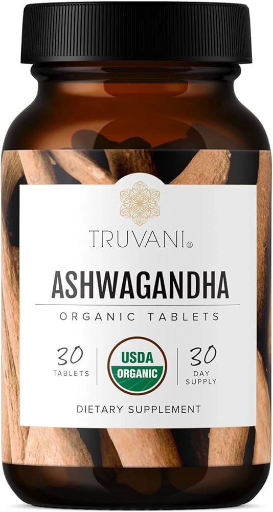 Ashwagandha Organic Tablets, 30 Tablets, Truvani