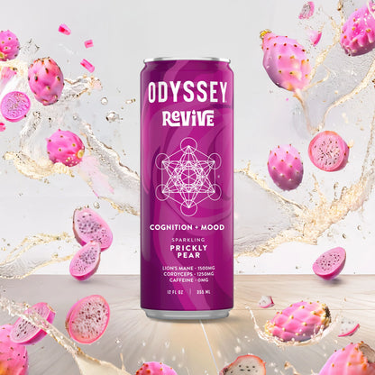 Prickly Pear Revive Sparkling COGNITION + MOOD Drink, Odyssey